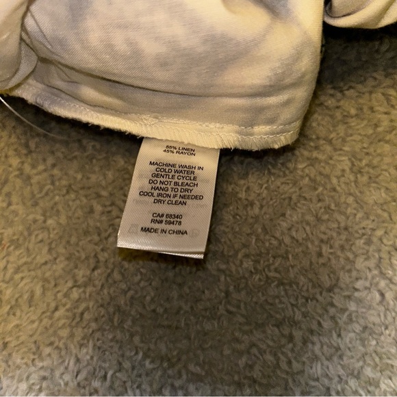 House of Harlow 1960 Cream and Blue Wide Leg pants - Picture 4 of 8